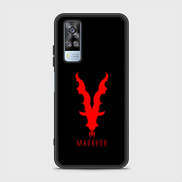 Vivo Y53s 4G Markhor Design 10 Premium Printed Glass soft Bumper shock Proof Case CS-9005