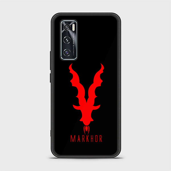 Vivo V20 SE Markhor Design 10 Premium Printed Glass soft Bumper shock Proof Case CS-21047