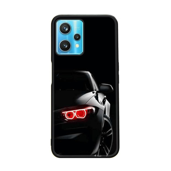 Realme 9 Pro Plus - Black Art Design 6- Premium Printed Glass soft Bumper shock Proof Case CS-13166