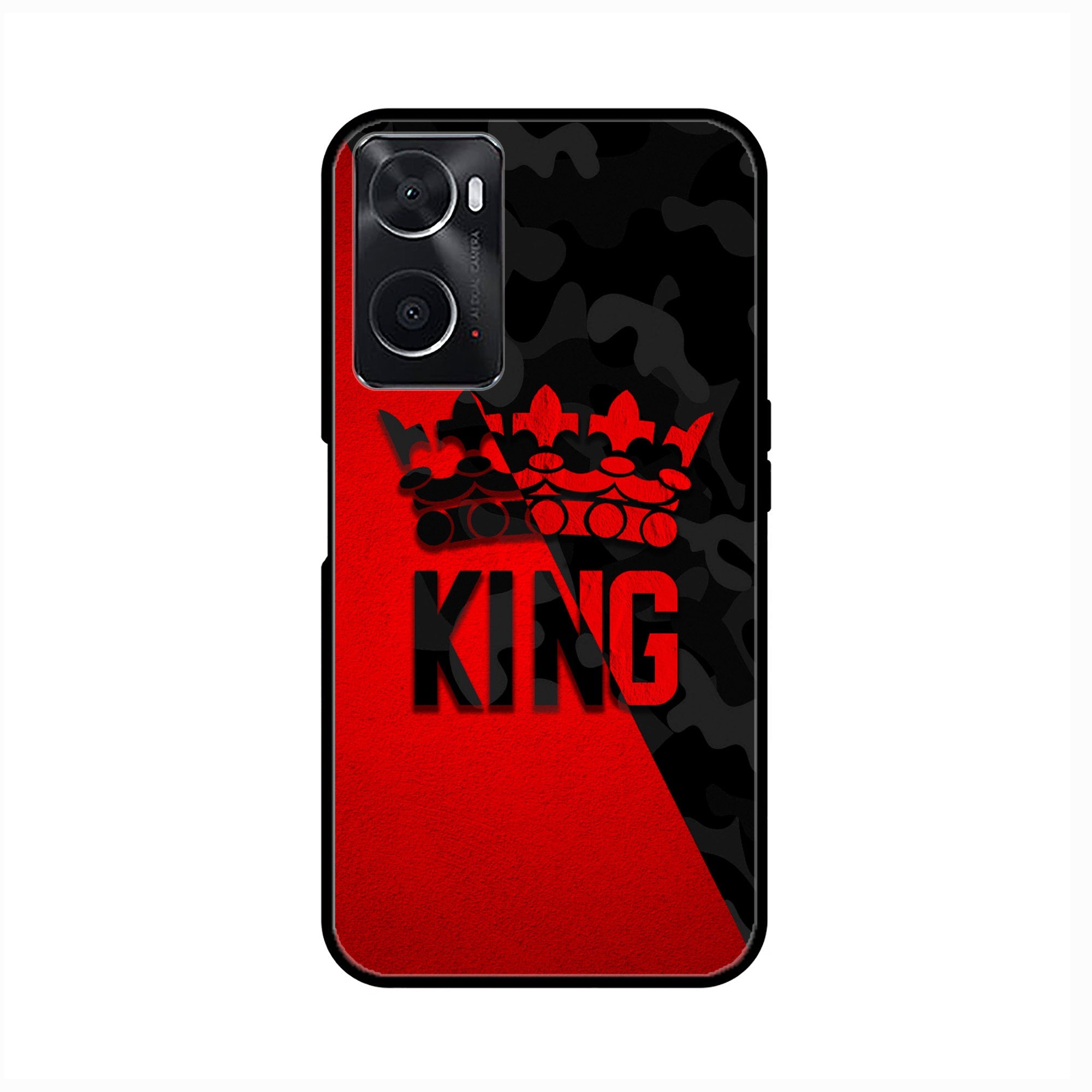 Oppo A36 - King Series V 2.0 Series - Premium Printed Glass soft Bumper shock Proof Case