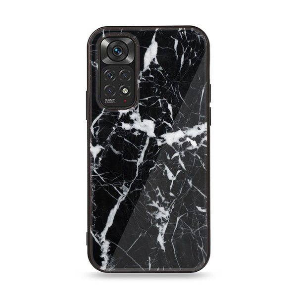 Xiaomi Redmi Note 11 Pro Black Marble Design 6 Premium Printed Glass soft Bumper shock Proof Case CS-18205