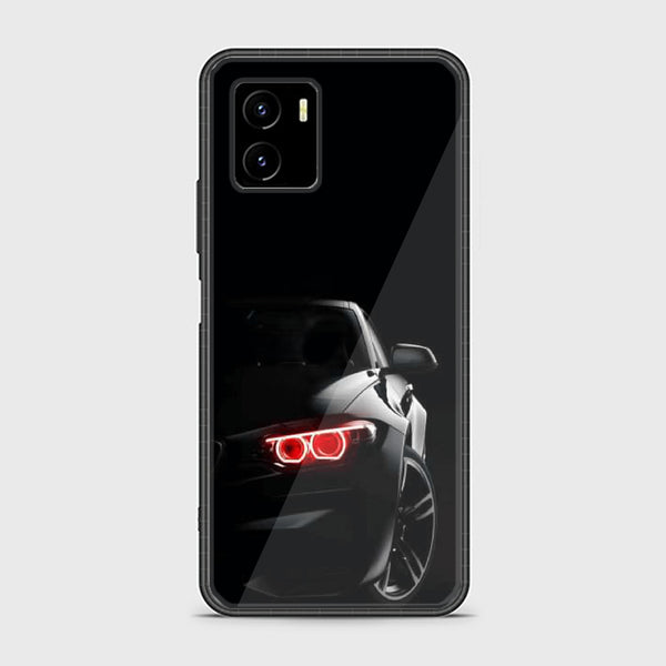 Vivo Y15s Black Art Design 6 Premium Printed Glass soft Bumper shock Proof Case CS-8341 CS-8342 CS-8343 CS-17142