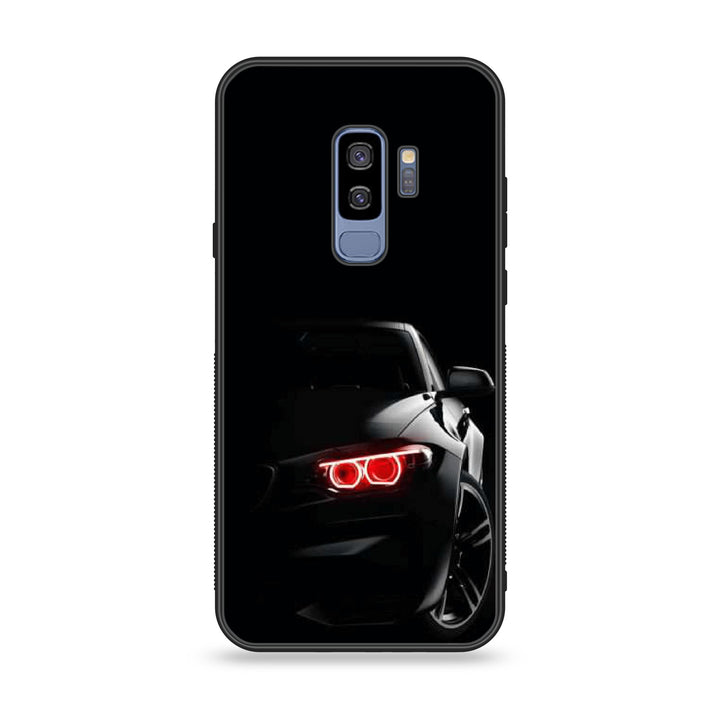 Samsung Galaxy S9 Plus - Black Art Design 6- Premium Printed Glass soft Bumper shock Proof Case CS-12160 CS-15524 CS-20761