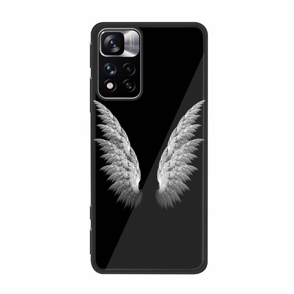 Xiaomi Poco M4 Pro 5G Angel Wings Series  Premium Printed Glass soft Bumper shock Proof Case