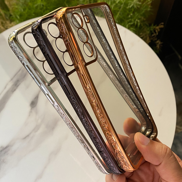 Galaxy S22 Electroplated New Ultra Shine Borders Soft with Camera Protection Case