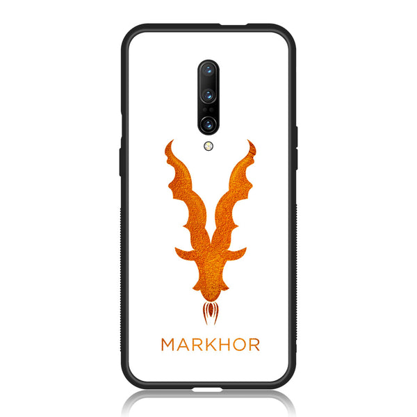 OnePlus 7 Pro - Markhor  Design 11 - Premium Printed Glass soft Bumper shock Proof Case CS-20669