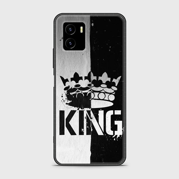 Vivo Y15s 2021/y15c -  King Series V 2.0   Design 7  Premium Printed Glass soft Bumper shock Proof Case  CS-35517