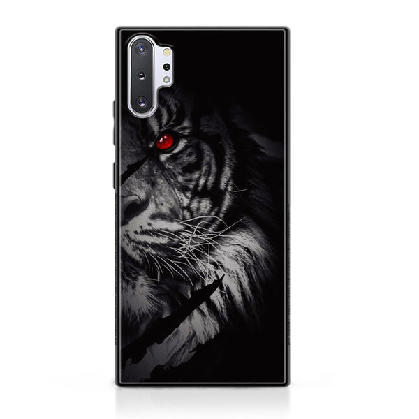Samsung Galaxy Note 10 Pro/ Plus  - Tiger Art  Design 7 - Premium Printed Glass soft Bumper shock Proof Case  CS-34008