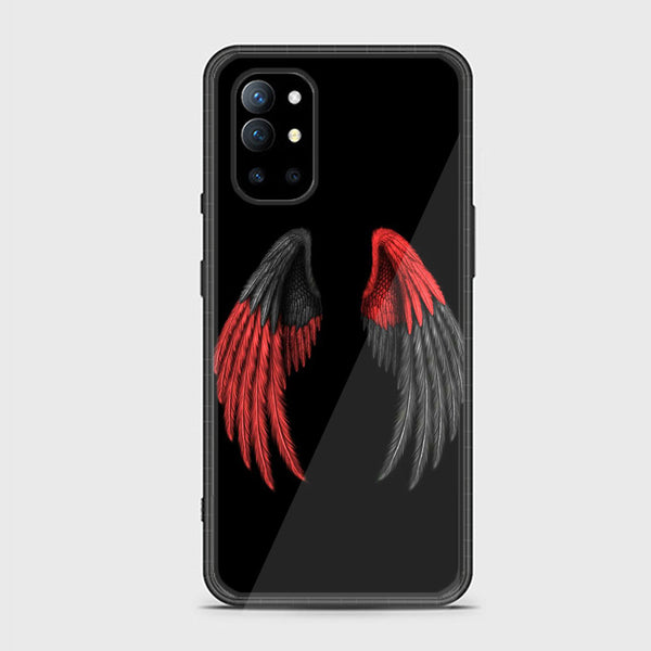 OnePlus 8t / 9R - Angel Wings  Design 7 - Premium Printed Glass soft Bumper shock Proof Case  CS-35325