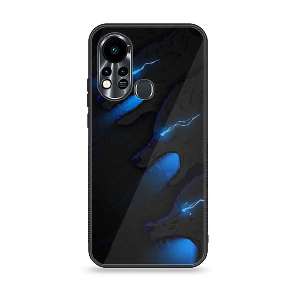 Infinix Hot 11S  Black Art  Design 7 Premium Metal Printed soft Bumper shock Proof Case CS-31380