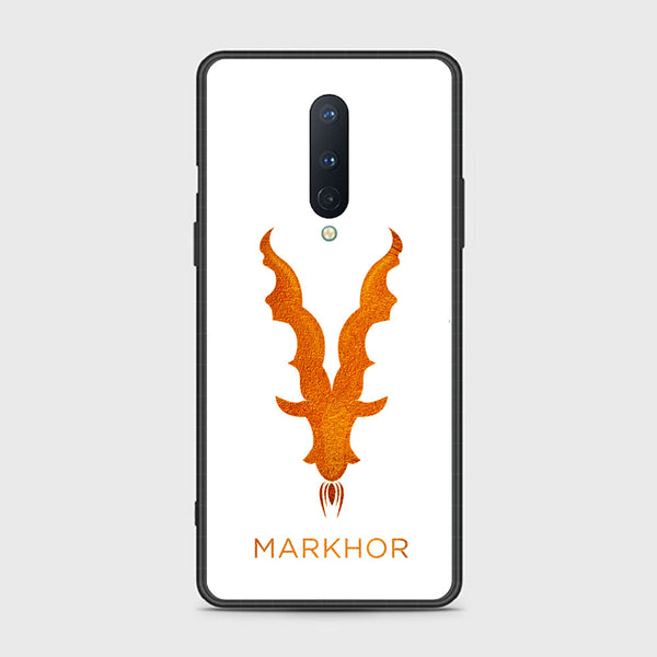 OnePlus 8 - Markhor  Design 11 - Premium Printed Glass soft Bumper shock Proof Case CS-20159