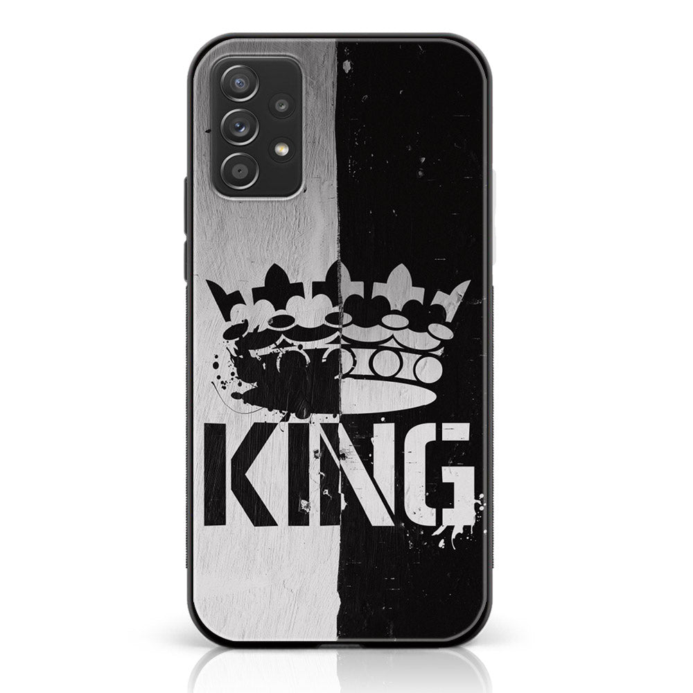 Samsung Galaxy A53  - King Series V 2.0 Series - Premium Printed Glass soft Bumper shock Proof Case