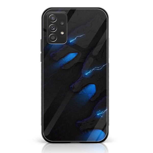 Samsung Galaxy A53 - BLACK  Art Design 7- Premium Printed Glass soft Bumper shock Proof Case CS-51018