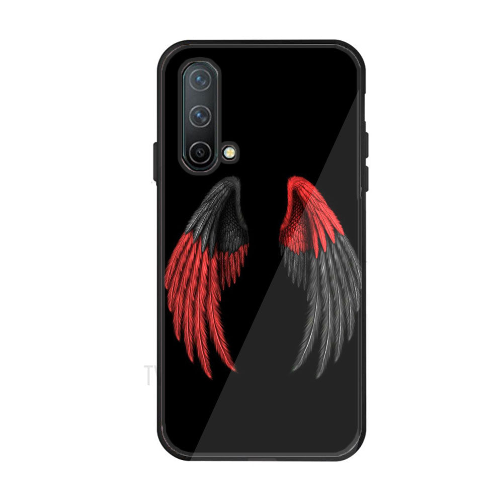 OnePlus Nord CE 5G - Angel Wings Series - Premium Printed Glass soft Bumper shock Proof Case