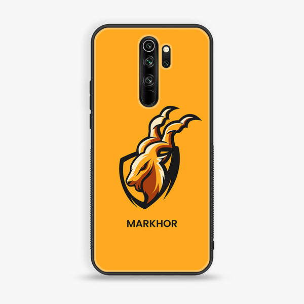 Redmi Note 8 Pro - Markhor Design 7 - Premium Printed Glass soft Bumper shock Proof Case CS-20839