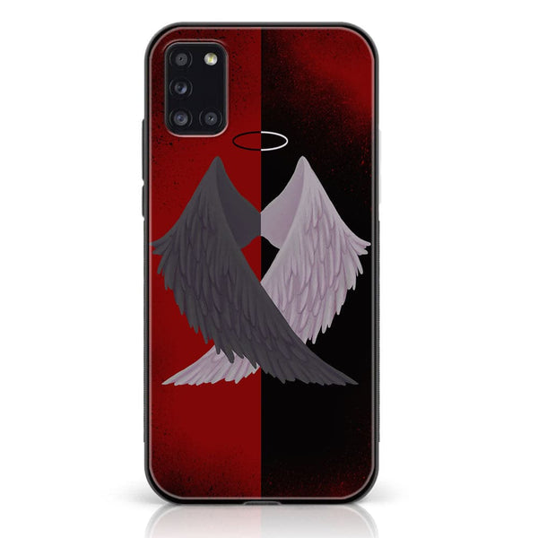 Samsung Galaxy A31 - Angel Wings 2.0 Design 7 - Premium Printed Glass soft Bumper shock Proof Case CS-40724