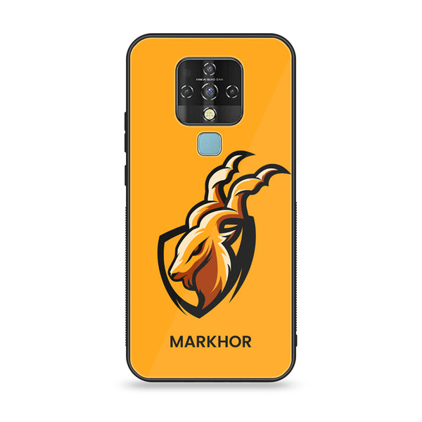 Tecno Camon 16- Markhor Design 7 - Premium Printed Glass soft Bumper shock Proof Case CS-16824