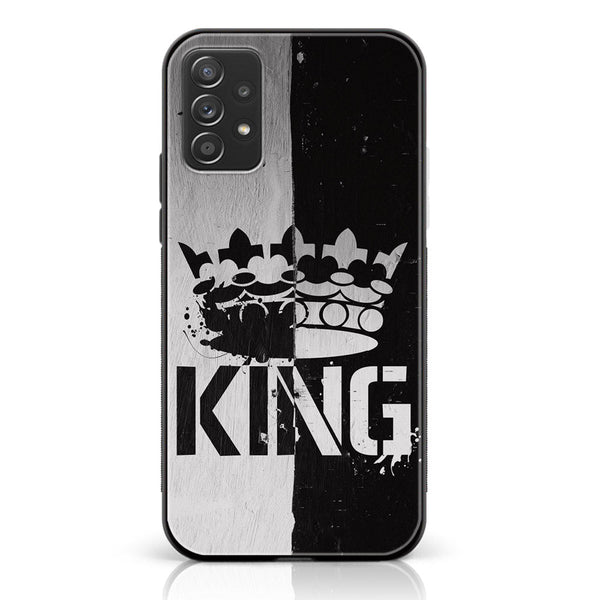 SAMSUNG GALAXY A13  - King V 2.0 Design 7 - Premium Printed Glass soft Bumper shock Proof Case CS-19917