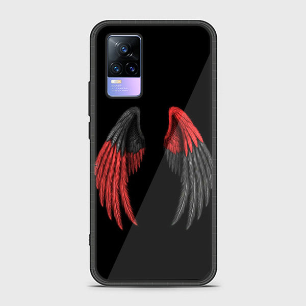 Vivo V21e - Angel Wings Design 7 - Premium Printed Glass soft Bumper shock Proof Case CS-13938