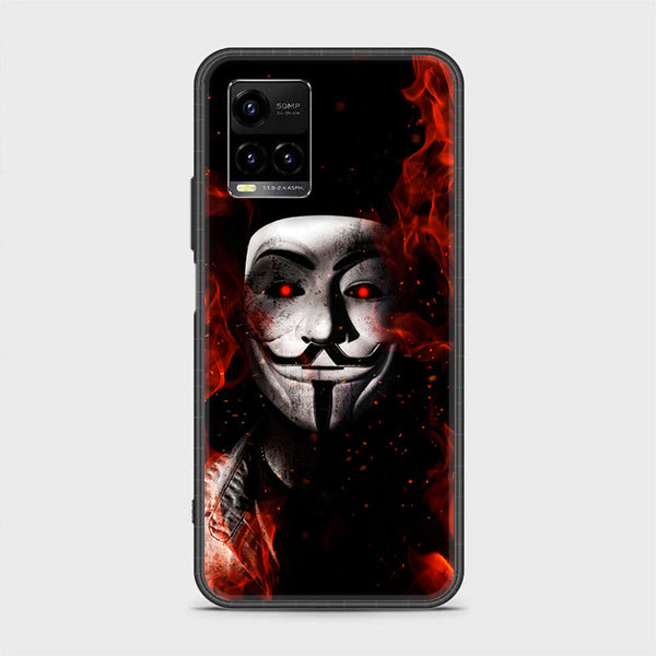 Vivo Y21/ Y33s - Anonymous 2.0  Design 7 - Premium Printed Glass soft Bumper shock Proof Case CS-14640