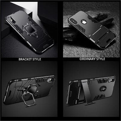 OnePlus 8 Upgraded Ironman With Holding Ring and KickStand Hybrid Shock Proof Case