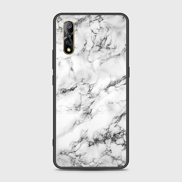 Vivo S1/ IQOO Neo- White Marble Design 7  - Premium Printed Glass soft Bumper shock Proof Case  CS-36444
