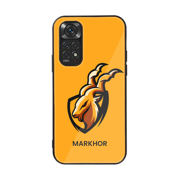 Xiaomi Redmi Note 11 4G Markhor Design 7 Premium Printed Glass soft Bumper shock Proof Case CS-17966 CS-20798