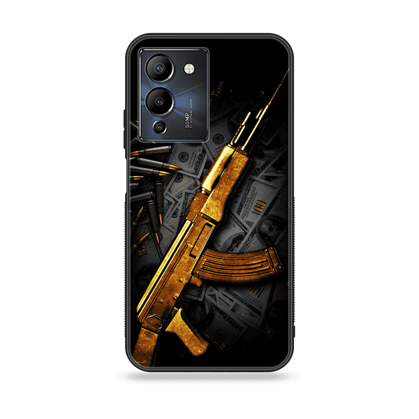 Infinix Note 12 G96 - Dollar Design 6 - Premium Printed Glass soft Bumper shock Proof Case CS-8085 CS-8104 CS-12939