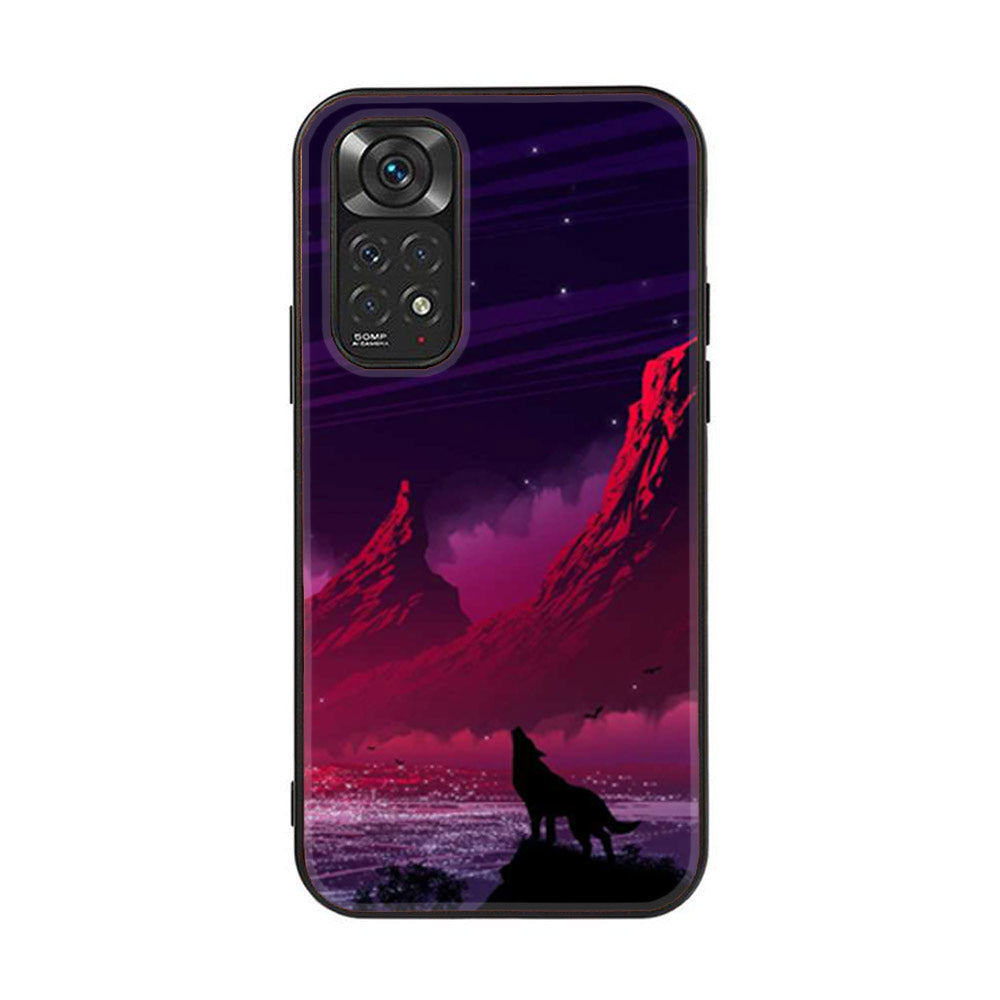 Xiaomi Redmi Note 11 Pro   Wolf  Series Premium Printed Glass soft Bumper shock Proof Case