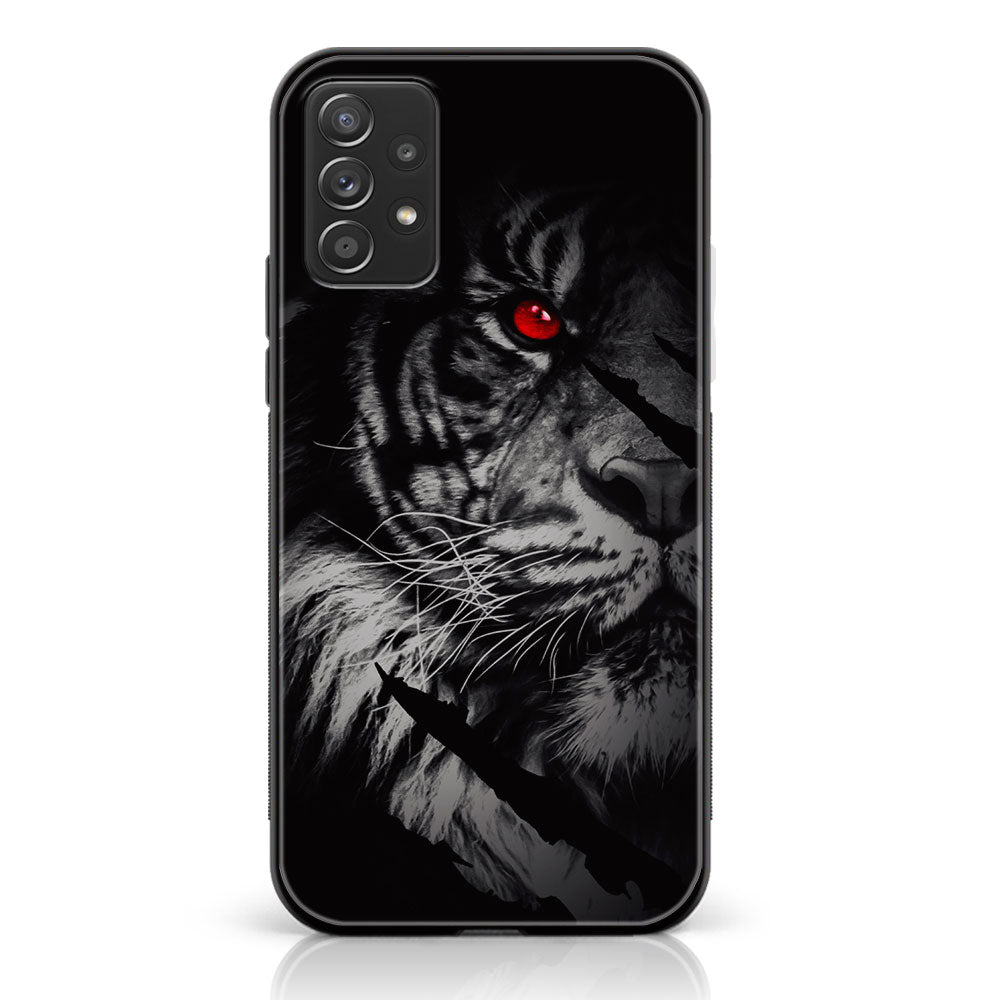 SAMSUNG GALAXY A73 - Tiger Art Series - Premium Printed Glass soft Bumper shock Proof Case