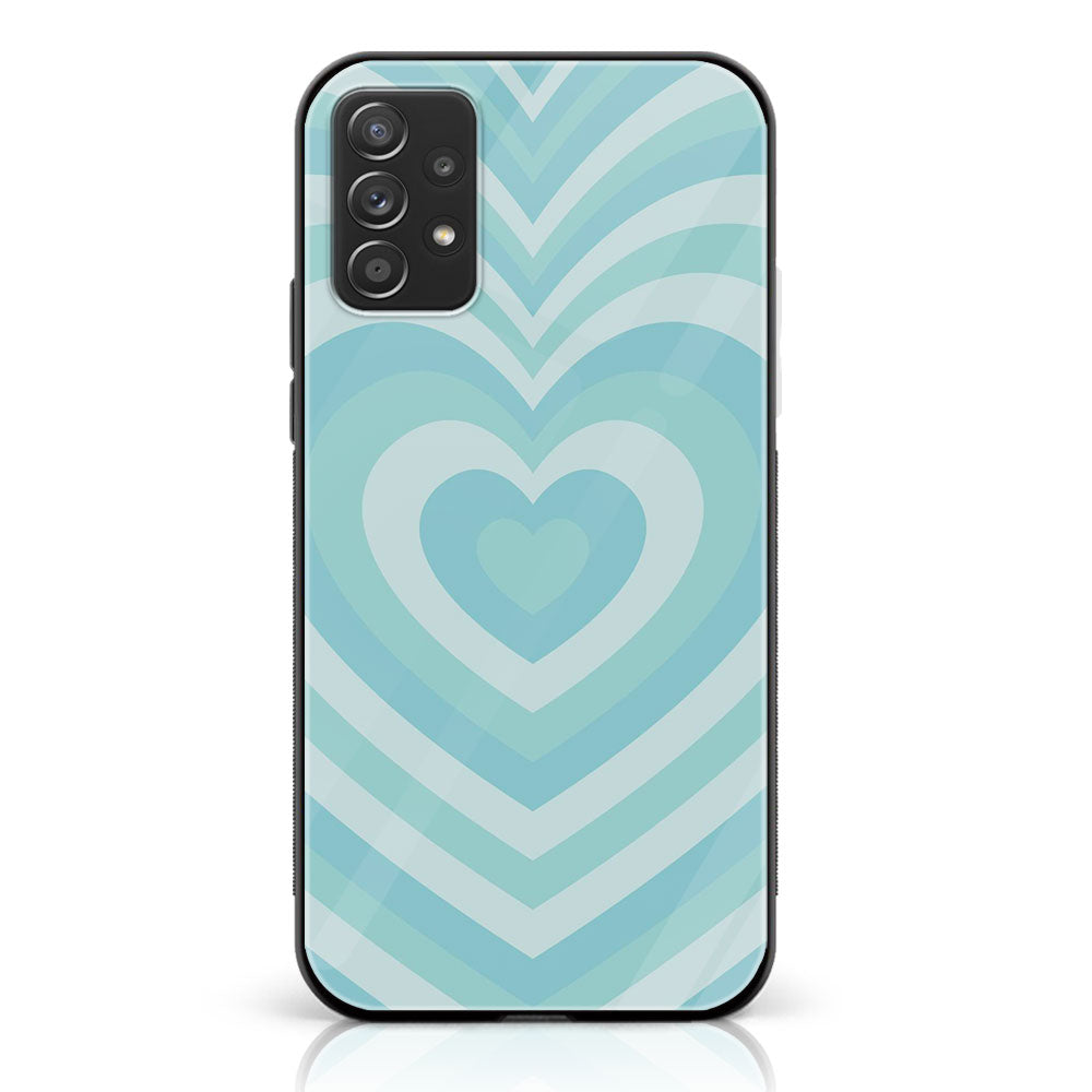 Samsung Galaxy A52s 5G - Heart Beat Series - Premium Printed Glass soft Bumper shock Proof Case