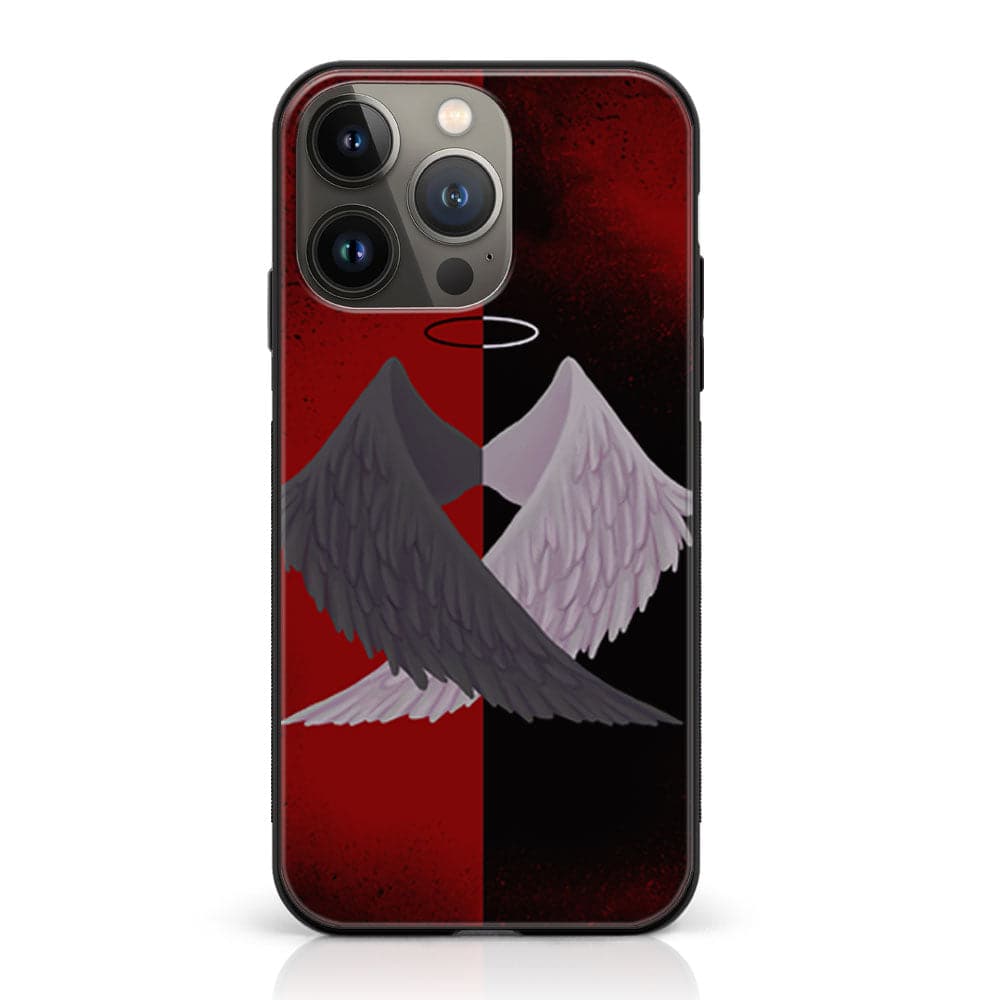 iPhone 12 Pro  - Angel Wings 2.0  Series - Premium Printed Glass soft Bumper shock Proof Case