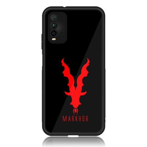 Xiaomi Redmi 9T - Markhor  Design 10 - Premium Printed Glass soft Bumper shock Proof Case CS-18760