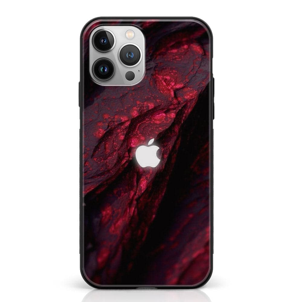 iPhone 12 Pro - Apple logo Series - Premium Printed Glass soft Bumper shock Proof Case