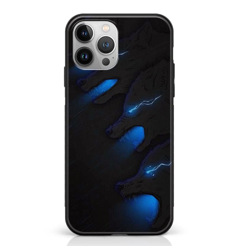 iPhone 12 Pro- Black Art Series - Premium Metal Printed soft Bumper shock Proof Case