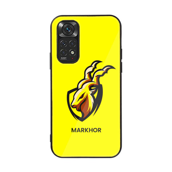 Xiaomi Redmi Note 11 Pro  Markhor Design 8 Premium Printed Glass soft Bumper shock Proof Case CS-19883