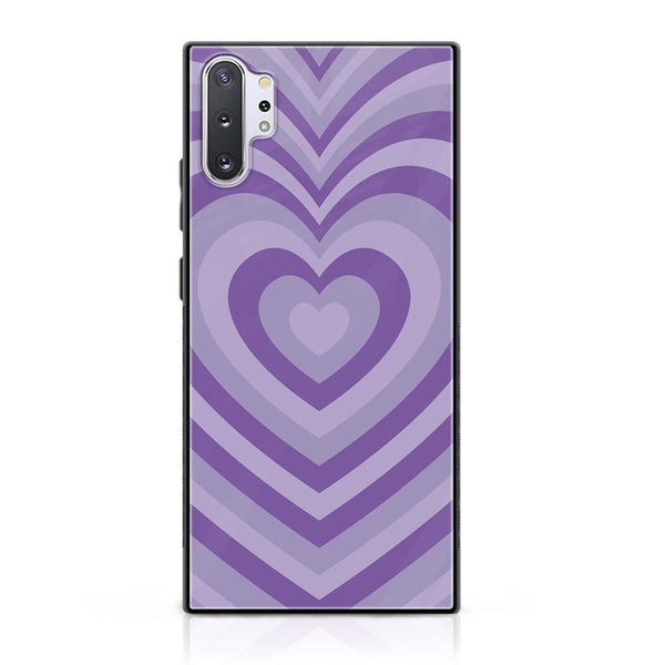 Samsung Galaxy Note 10 Plus - Heart Beat Design 8 - Premium Printed Glass soft Bumper shock Proof Case CS-20705