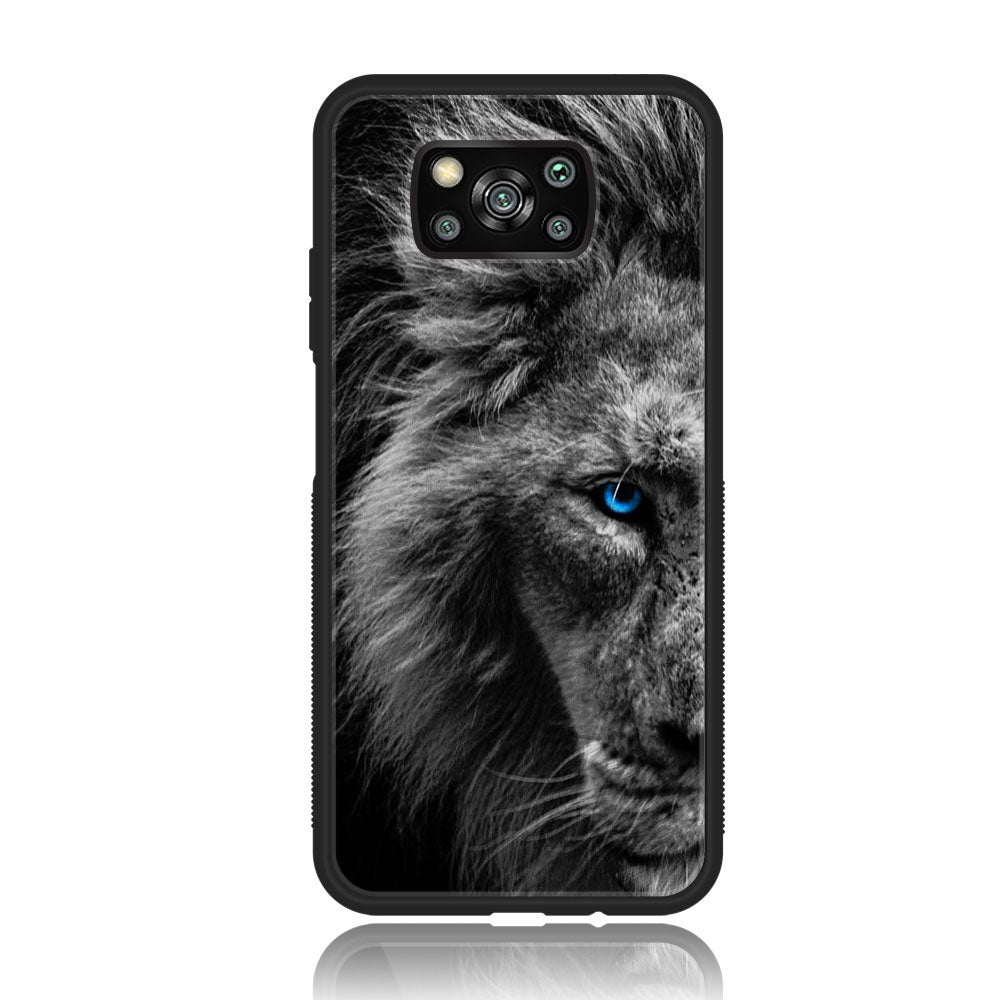 Xiaomi Poco X3 NFC  - Tiger  Series - Premium Printed Glass soft Bumper shock Proof Case