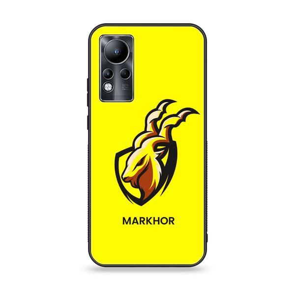 Infinix Note 11/ Note 12 G88  - Markhor Design 8- Premium Printed Glass soft Bumper shock Proof Case CS-8282