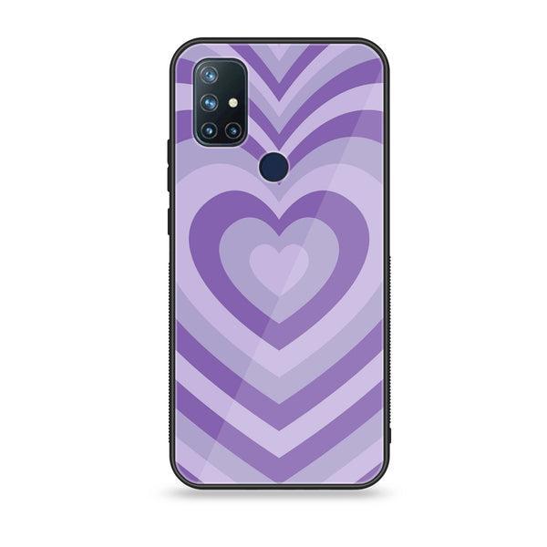 OnePlus Nord N10-Heart Beat Design 8 - Premium Printed Glass soft Bumper shock Proof Case CS-14684