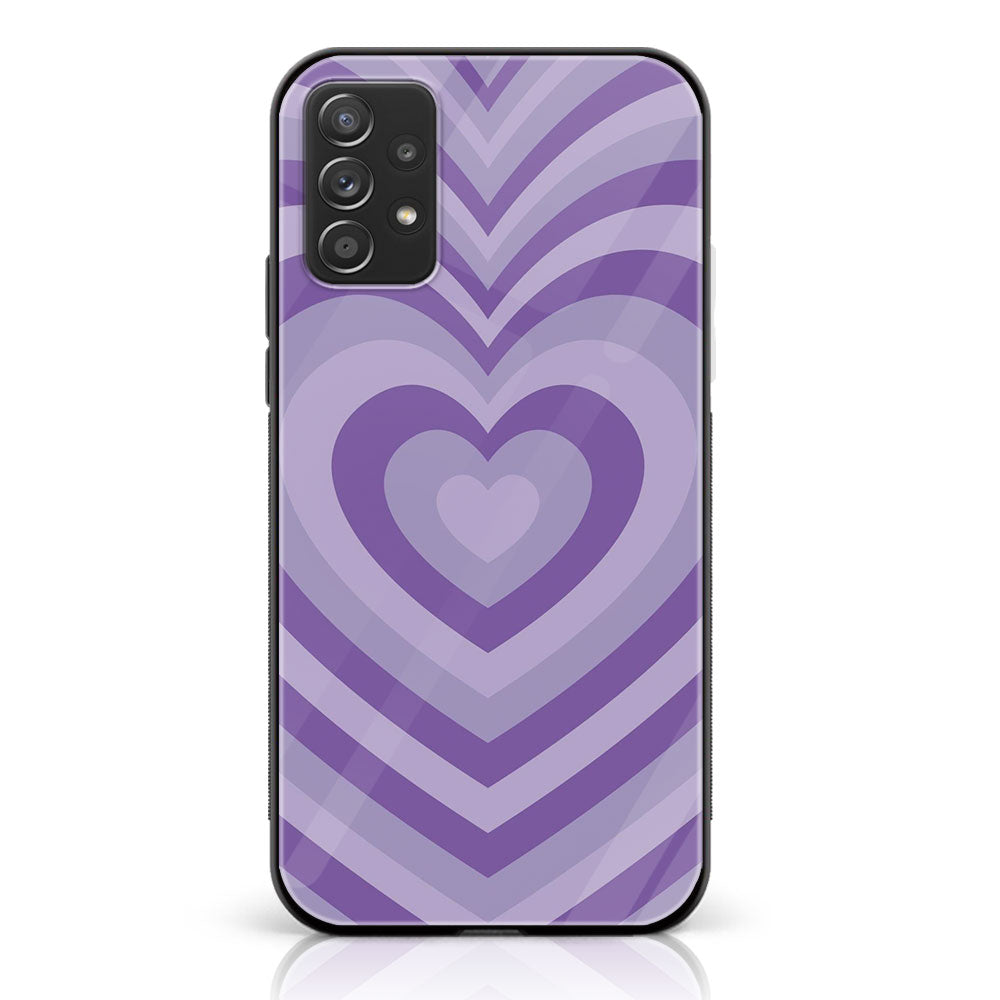 Samsung Galaxy A52s 5G - Heart Beat Series - Premium Printed Glass soft Bumper shock Proof Case