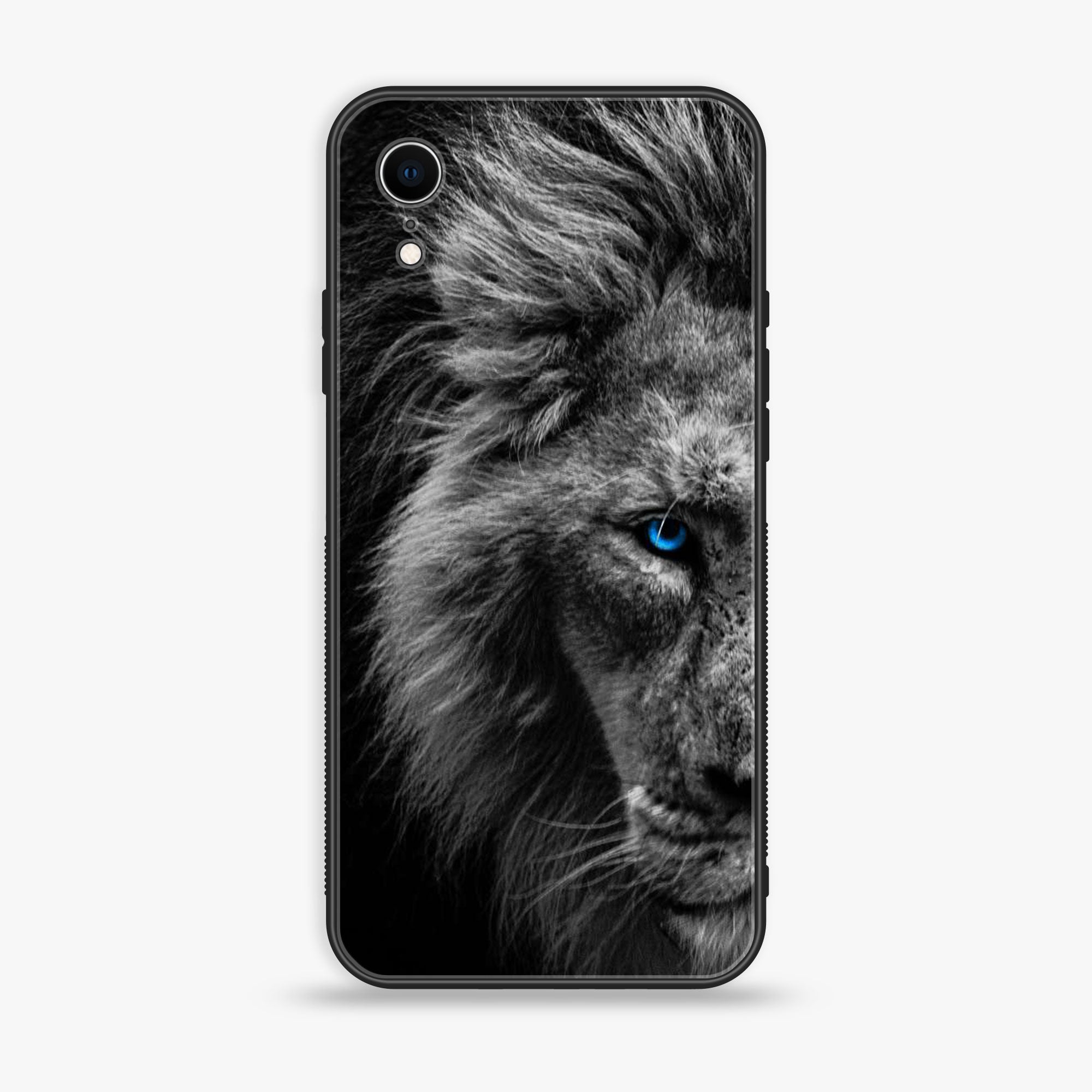 iPhone XR -Tiger Series - Premium Printed Glass soft Bumper shock Proof Case