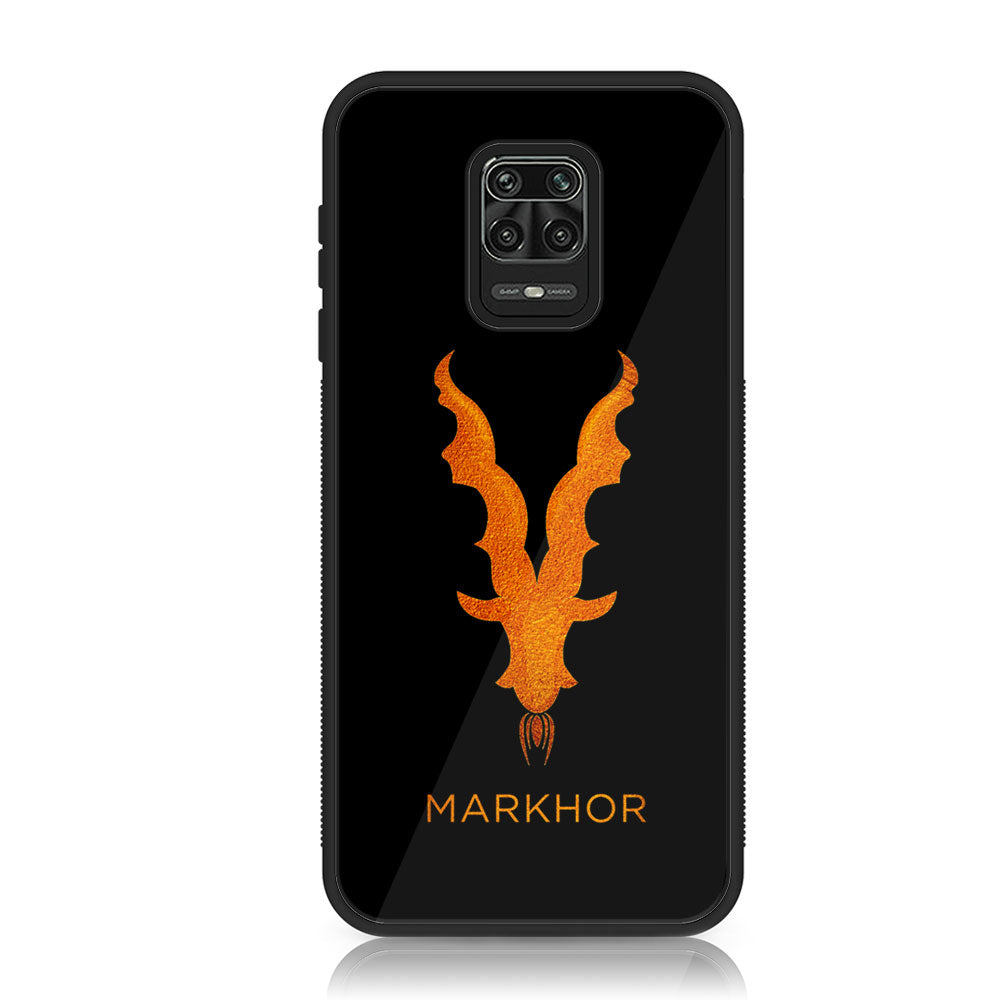 Xiaomi Redmi Note 9S - Markhor  Series - Premium Printed Glass soft Bumper shock Proof Case