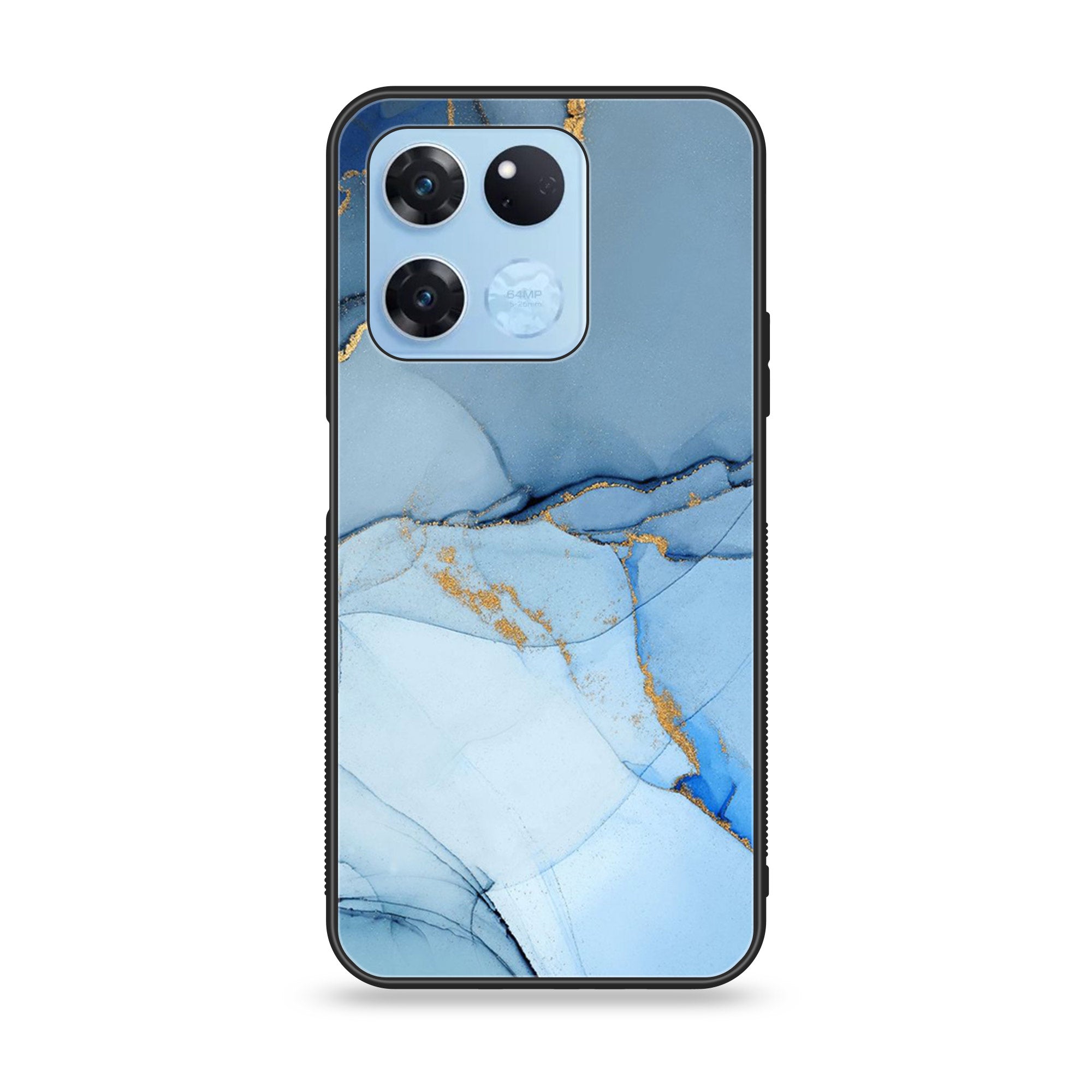 OnePlus Ace Racing - Blue Marble Series - Premium Printed Glass soft Bumper shock Proof Case