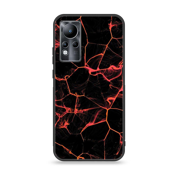 Infinix Note 11 - Black Marble Design 8 - Premium Printed Glass soft Bumper shock Proof Case CS-18786