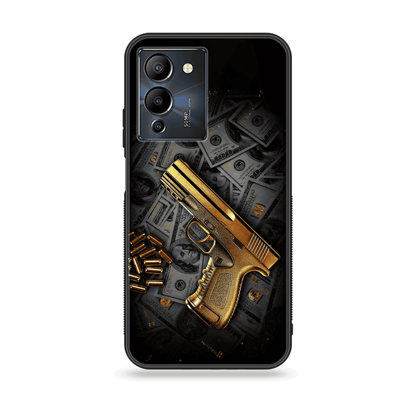 Infinix Note 12 G96 - Dollar Design 7 - Premium Printed Glass soft Bumper shock Proof Case CS-8086 CS-8087 CS-13192