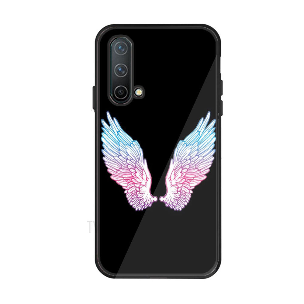 OnePlus Nord CE 5G - Angel Wings Series - Premium Printed Glass soft Bumper shock Proof Case