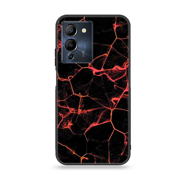 Infinix Note 12 G96 Black Marble Design 8 Premium Printed Glass soft Bumper shock Proof Case CS-8107