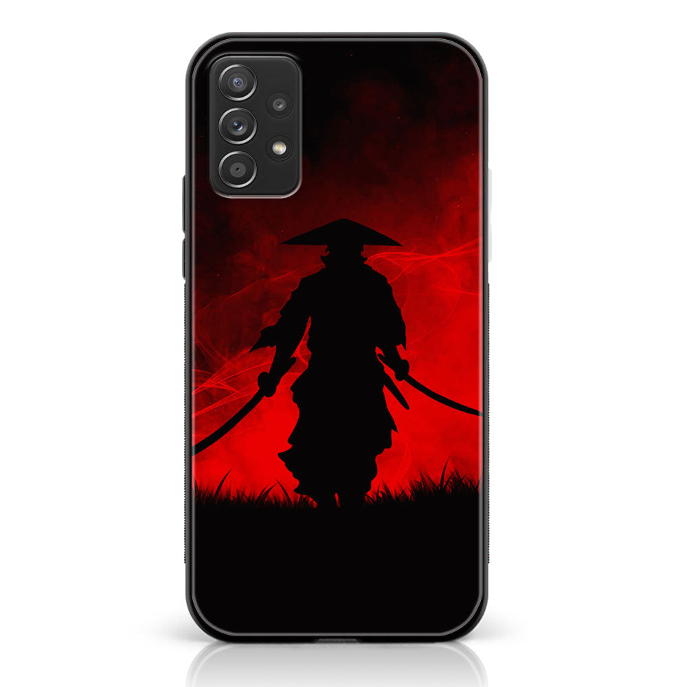 SAMSUNG GALAXY A73 - Ninja Series - Premium Printed Glass soft Bumper shock Proof Case