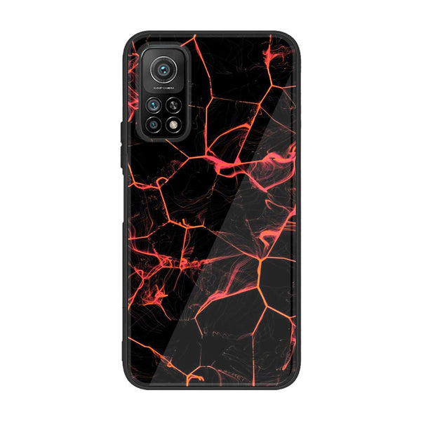 Xiaomi Mi 10T  Black Marble Design 8  Premium Printed Glass soft Bumper shock Proof Case CS-38302